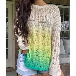 Ombré High-Low Boutique Sweater